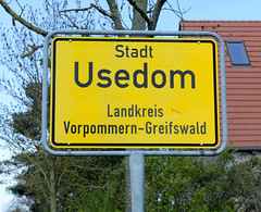 Usedom ist eine Landstadt auf der gleichnamigen Insel Usedom im Landkreis Vorpommern-Greifswald  in Mecklenburg-Vorpommern