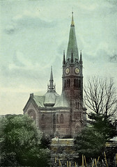 Die Apostelkirche in Hamburg Eimsbüttel wurde 1894 erbaut -  Architekten Erwin von Melle und Peter Gottlob Jürgensen. (ca. 1890)