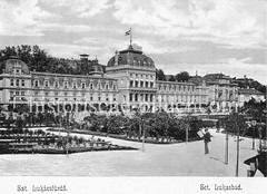 Historisches Foto von Budapest (ca. 1900); Lukasbad.