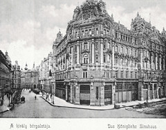 Historisches Foto von Budapest (ca. 1900); Königliche Zinshaus.