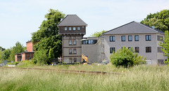 Teterow  ist eine Stadt im Landkreis Rostock in Mecklenburg-Vorpommern; ehemaliger Wasserturm am Bahnhof, Neubau / Wohnung.