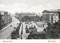 Historisches Foto von Budapest (ca. 1900); Museumsring.