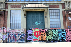 Fotos aus dem Hamburger Stadtteil Altstadt, Bezirk Hamburg Mitte; buntes Graffiti  am Deichtorplatz.