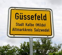 Güssefeld ist ein Ortsteil und eine Ortschaft von Kalbe (Milde) im Altmarkkreis Salzwedel in Sachsen-Anhalt.