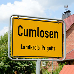 Cumlosen ist ein Ort und eine Gemeinde im Landkreis Prignitz in Brandenburg