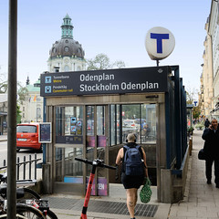 Fotos aus Stockholm, der Hauptstadt Schwedens; Bahnhof Odenplan.