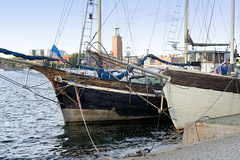 Fotos aus Stockholm, der Hauptstadt Schwedens; ehem. Hafenanlage am Söder Mälarstrand  - jetzt Liegeplätze für Hausboote.