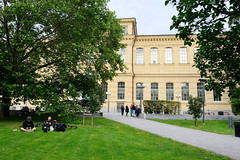 Fotos aus Stockholm, der Hauptstadt Schweden, Gebäude der Königlichen Bibliothek im Humlegården / ehem. königlicher Garten.
