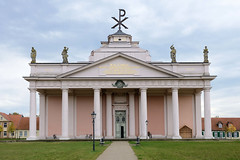 Fotos von  Stadt Ludwigslust im Landkreis Ludwigslust-Parchim im Bundesland Mecklenburg-Vorpommern; Stadtkirche, 1770 fertig gestellt - Architekt  Johann Joachim Busch.