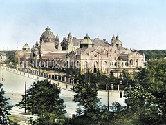 Historische Ansicht von Dresden; städtischer Ausstellungspalast.