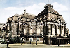Altes Bild von der Hamburger Musikhalle um 1935; das neobarocke Gebäude wurde 1908 eingeweiht - Architekten  Martin Haller und Emil Meerwein.