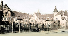 Historische Ansicht vom  Nyegaard-Stift in Altona Nord, errichtet 1901 - Architekten Kühn & Baumgarten.