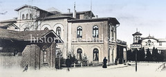 Historische Ansicht vom Bahnhof Hamburg Blankese, ca. 1910.