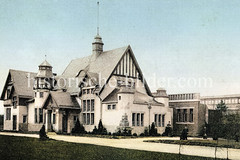 Altes Bild vom Empfangsgebäude Bahnhof Barmbek, ca. 1912 - Architekt Eugen Göbel - Abriss 1916.