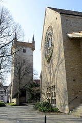 Die Stadt Wrendorf ist die Kreisstadt des Kreises Warendorf - sie liegt im Regierungsbezirk Münster im Bundesland Nordrhein-Westfalen; Sankt Marien Kirche.