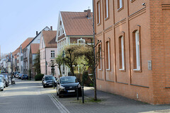 Telgte  ist eine Stadt im Kreis Warendorf im Bundesland Nordrhein-Westfalen; Wohnhäuser.