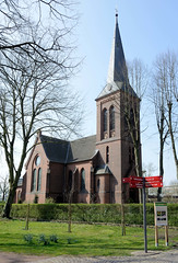 Die Stadt Warendorf ist die Kreisstadt des Kreises Warendorf - sie liegt im Regierungsbezirk Münster im Bundesland Nordrhein-Westfalen; Christuskirche.