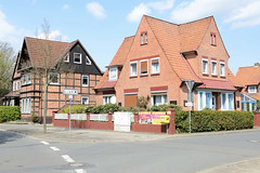 Bad Bevensen ist eine Stadt im Landkreis Uelzen im Bundesland Niedersachsen; Wohnhäuser.