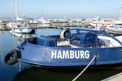 Lubmin ist ein Ort und gleichnamige Gemeinde im Landkreis Vorpommern-Greifswald im Bundesland Mecklenburg-Vorpommern; Marina mit Sportbooten- ehem. Fläche Kernkraftwerk Greifswald.
