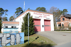 Lubmin ist ein Ort und gleichnamige Gemeinde im Landkreis Vorpommern-Greifswald im Bundesland Mecklenburg-Vorpommern;  Gebäude Freiwillige Feuerwehr.