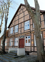 Heiligenhafen ist eine Kleinstadt im Kreis Ostholstein, Schleswig-Holstein;  historisches Fachwerkgebäude, Wohnhaus im Thulboden.