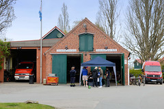 Stakendorf ist eine Gemeinde im Kreis Plön in Schleswig-Holstein; Gebäude der Freiwilligen Feuerwehr.