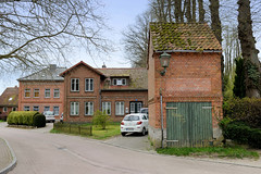 Lütjenburg  ist eine Stadt im Kreis Plön in Schleswig-Holstein;  Backsteingebäude.