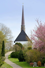 Fargau ist ein Ort in der Gemeinde Fargau-Pratjau im Kreis Plön in Schleswig-Holstein; Kapelle - errichtet 1952, Architekt Gerhard Langmaack.