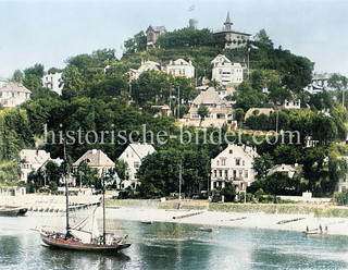 Historische Ansicht vom Süllberg in Blankenese.