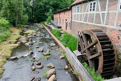 Sittensen ist eine Gemeinde im Landkreis Rotenburg (Wümme) in Niedersachsen; Wassermühle an der Oste.