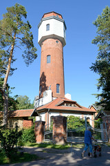 Das Ostseebad   Graal-Müritz   ist eine Gemeinde   im Landkreis Rostock in Mecklenburg-Vorpommern; Wasserturm in Graal - erbaut 1913.