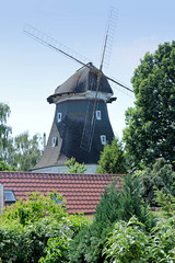 Das Ostseebad   Graal-Müritz   ist eine Gemeinde   im Landkreis Rostock in Mecklenburg-Vorpommern; Windmühle in Graal, erbaut um 1860 - jetzt Ferienwohnungen.