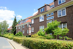 Fotos aus dem Hamburger Stadtteil Bergedorf; Wohnhäuser in der Heysestraße.