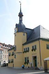 Apolda ist eine Stadt   im  Landkreis Weimarer Land  im Bundesland Thüringen;  Rathaus -  zweigeschossige Bau im Renaissancestil errichtet 1558/1559.