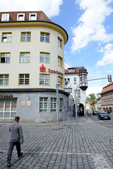 Arnstadt, auch als Bachstadt Arnstadt bezeichnet, ist eine Kreisstadt in  Thüringen; Gebäude der Sparkasse.