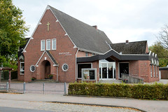 Weener ist eine Kleinstadt in Ostfriesland im Bundesland Niedersachsen; Baptistenkirche.
