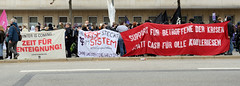Demonstration Bündnis für soziale Gerechtigkeit am 29.10.22 in Hamburg; Transparente.
