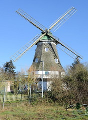 Windmühle  -  Fotos von der Stadt   Grevesmühlen  im Landkreis Nordwestmecklenburg im Bundesland Mecklenburg-Vorpommern.