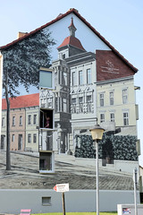 Fassadenbild, Am Markt  -  Fotos von der Stadt Lychen im Landkreis Uckermark in Brandenburg.