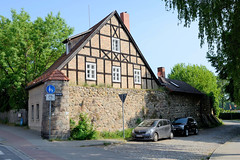 Stadtmauer, Stadtbefestigungsanlage -  Fotos von der Stadt Lychen im Landkreis Uckermark in Brandenburg.