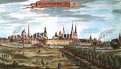 Kurfürstliche Residenz - Stadt Berlin und Cölln, ca. 1650;   historische Motive von Berlin.