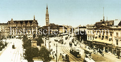 Blick über den Alexanderplatz (ca. 1905) -  historische Motive von Berlin