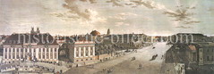 Panorama der Stadt, lks. das Kronprinzenpalais - re. die Neue Wache; historische Motive von Berlin.