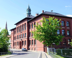 Fritz-Reuter-Schule / Rote Schule in der Frauenstraße  - Fotos von Demmin, Hansestadt im Landkreis Mecklenburgische Seenplatte  in Mecklenburg-Vorpommern.