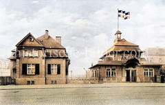 Bahnhof Wandsbeker Chaussee, ca. 1910 - historisches  Foto aus dem Hamburger Stadtteil Eilbek, Bezirk Hamburg Wandsbek.