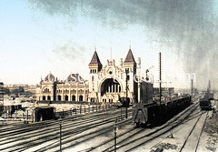 Altonaer Bahnhof, 1891  - historisches Foto aus dem Stadtteil Altona Altstadt, Bezirk Hamburg Altona