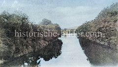 Isebekkanal - historisches  Foto aus dem Hamburger Stadtteil Harvestehude, Bezirk Eimsbüttel