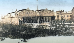 Bahnhofshallen Holstenstraße  - historisches Foto aus dem Stadtteil Altona Altstadt, Bezirk Hamburg Altona.